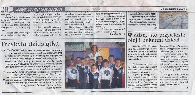 Przybyła dziesiątka