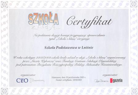 „Szkoła z klasą”