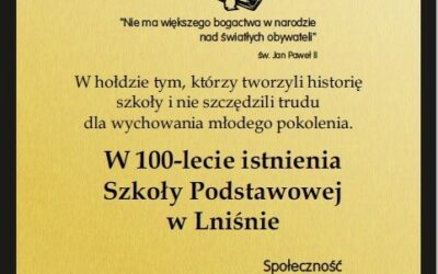 100-lecie Szkoły Podstawowej w Lniśnie