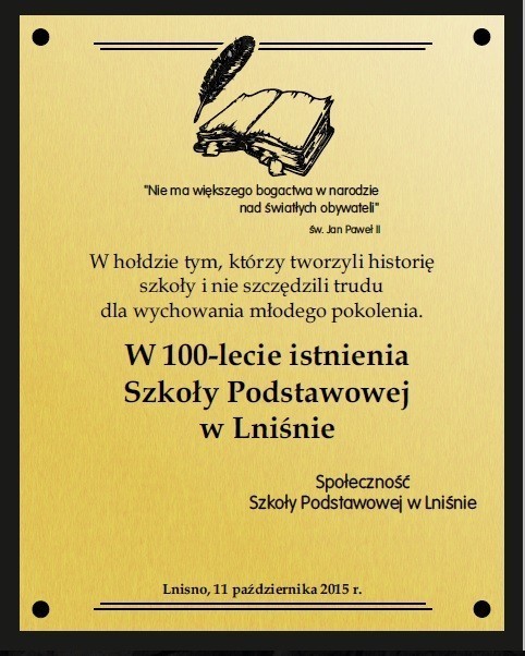 100-lecie Szkoły Podstawowej w Lniśnie